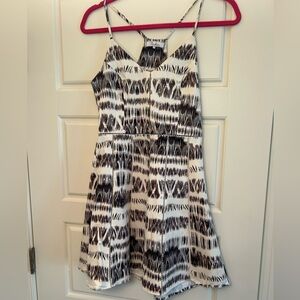 Parker Black and White Dress